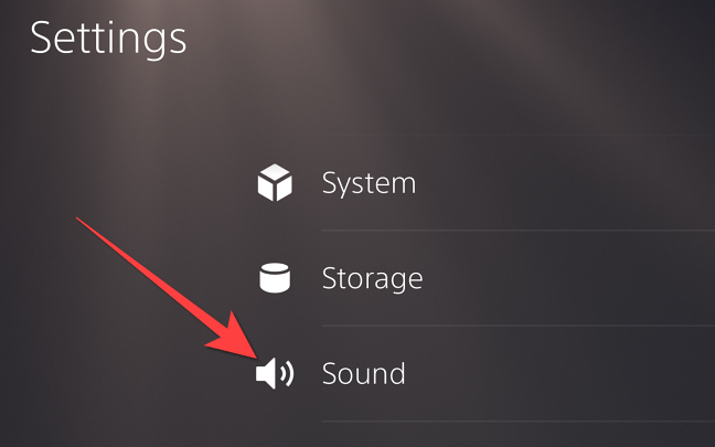 From the "Settings," scroll down and select "Sound."