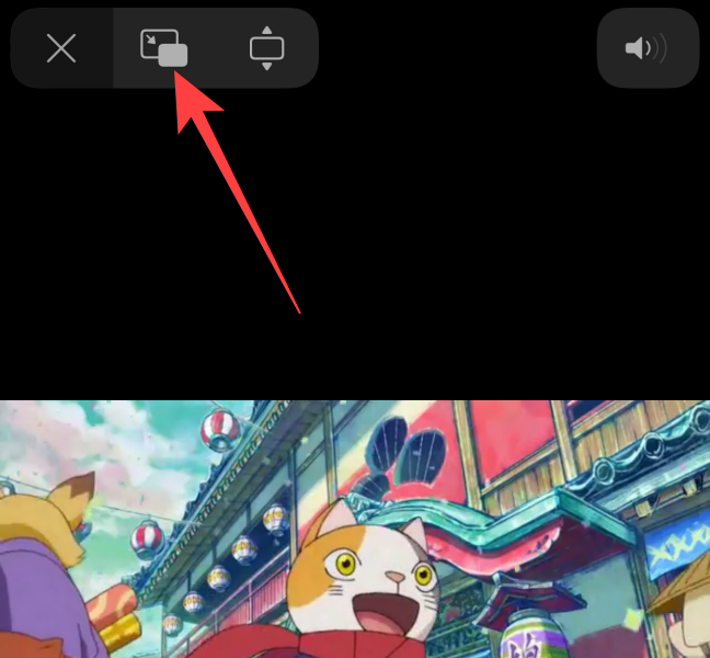 you'll see the PiP button for enabling Picture-in-Picture mode.