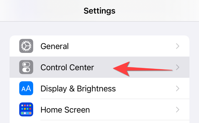 Open the Settings app on your iPhone and select 