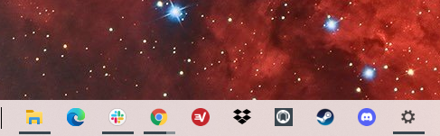 Small taskbar icons.