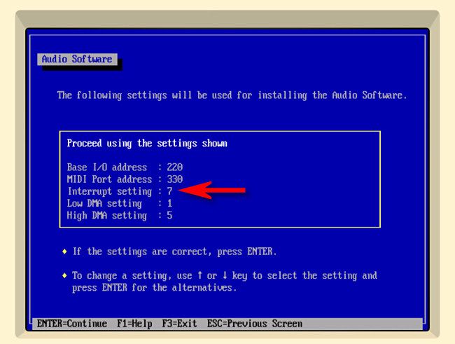 While setting up sound drivers for Windows 3.1 in iDOS, change the Interrupt from 5 to 7.