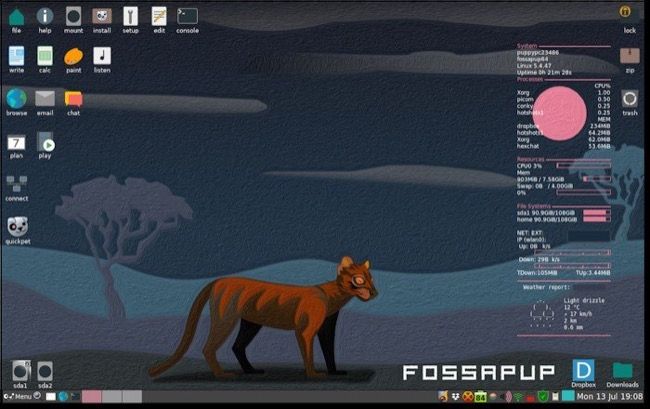 Puppy Linux FossaPup64 9.5