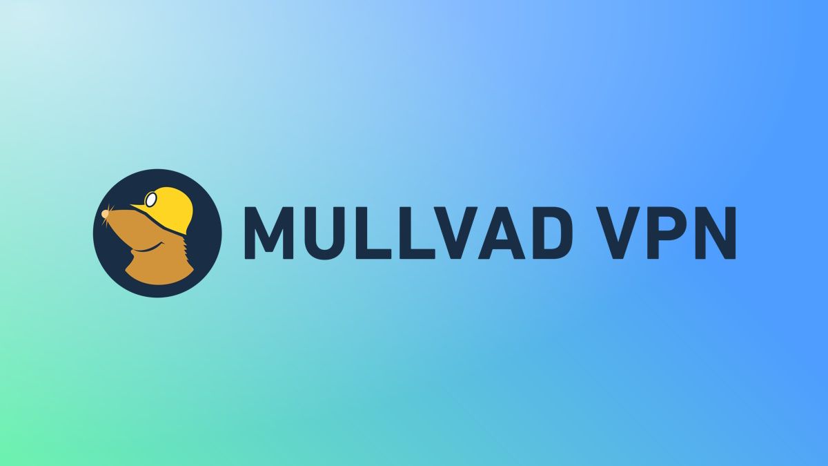 Mullvad VPN logo on green and blue background