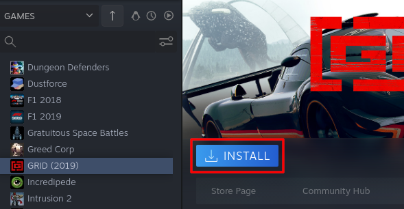 Click the Install button