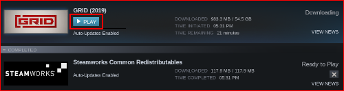 Steam game and Proton downloading