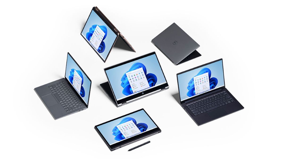 Laptops and tablets running Windows 11.