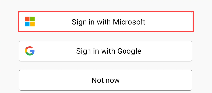 Sign in with your Microsoft account.
