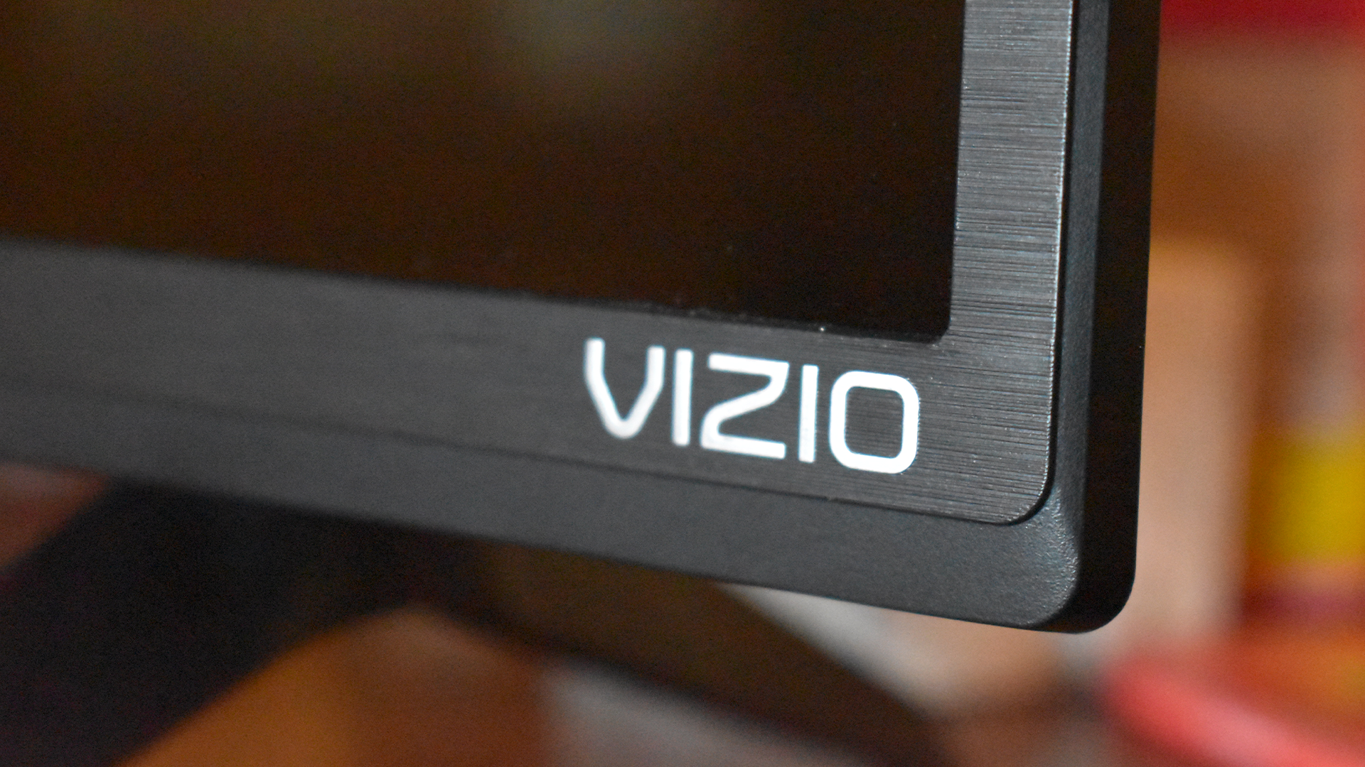The Vizio TV's logo.