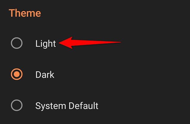 Select "Light" from the "Theme" menu in Microsoft Office.