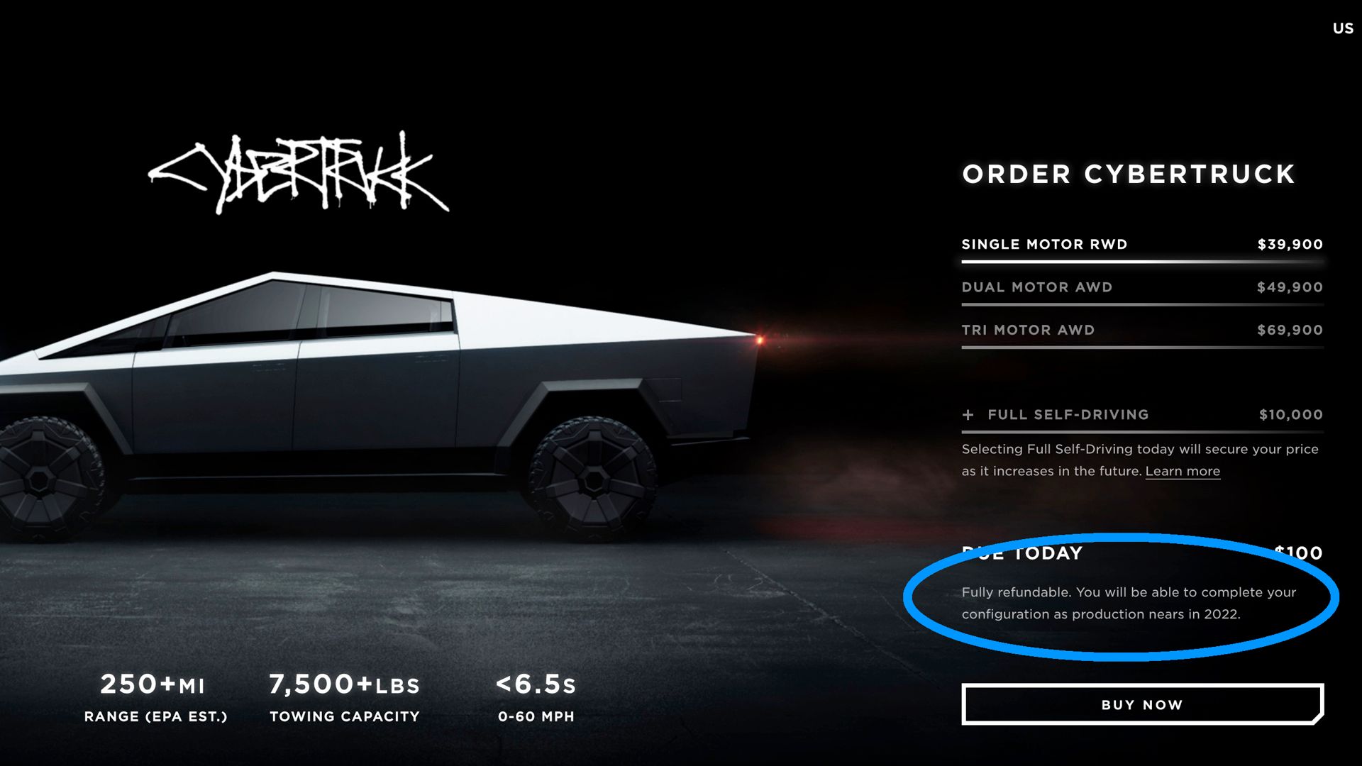 Tesla Cybertruck delayed