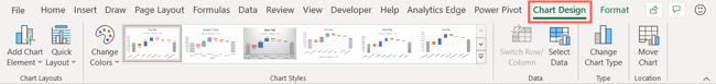 Click the Chart Design tab