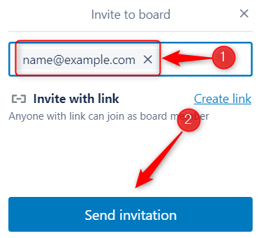 Enter email and click Send Invitation.