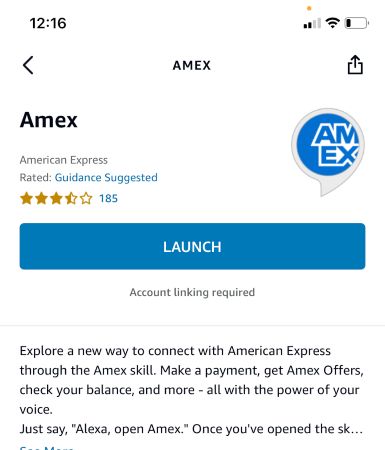 american express launch page