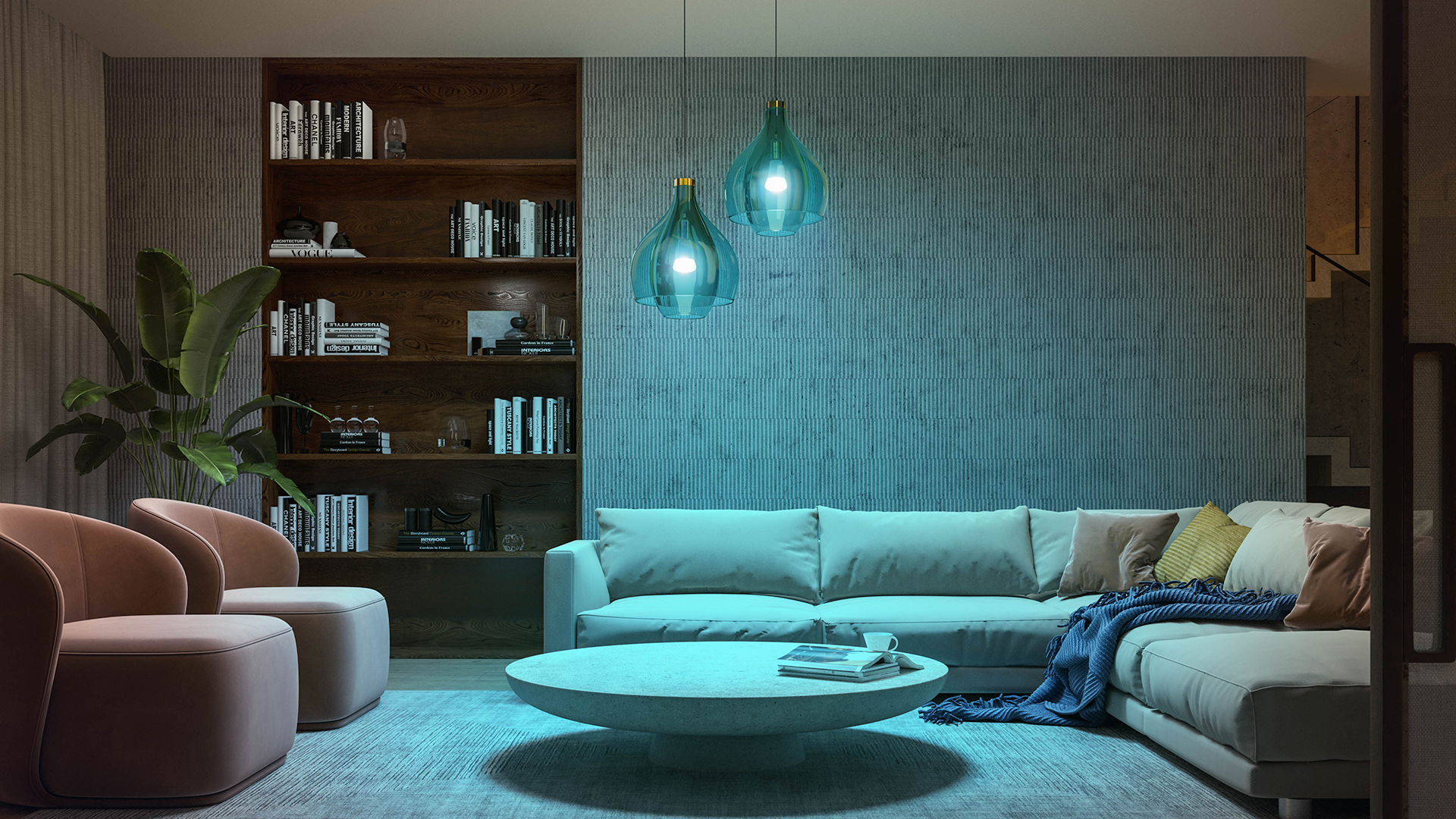 The new Philips Hue Color Ambient 1100 lumen bulbs.