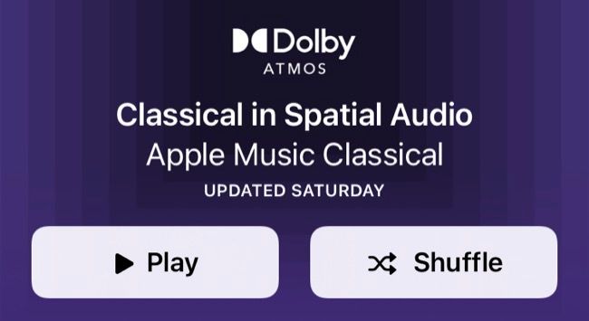 Apple Music Spatial Audio Classical Playlist
