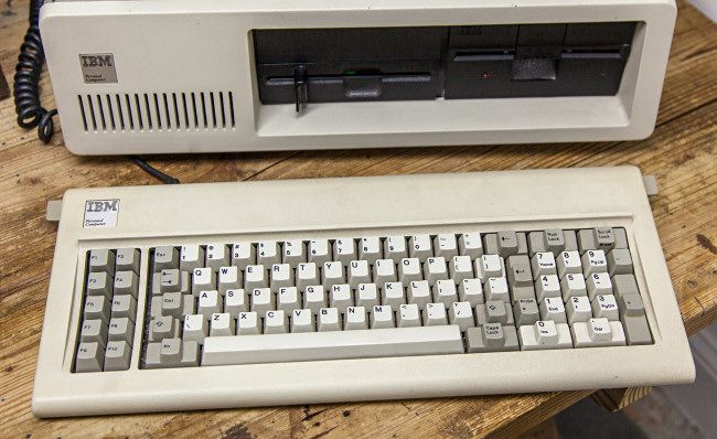 The IBM PC 5150 keyboard.
