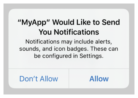 Asking Permission to Use Notifications