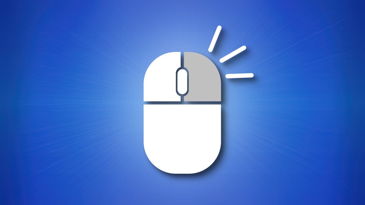 An illustration of a right mouse button being clicked.