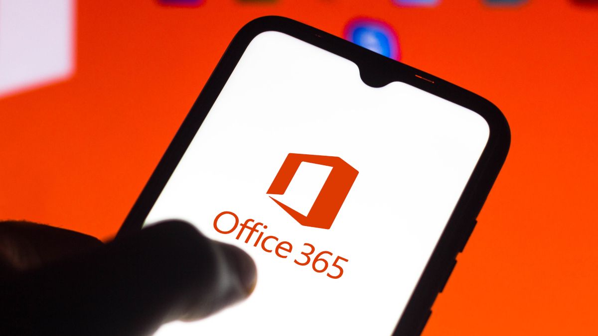 Smartphone screen showing Office 365 logo