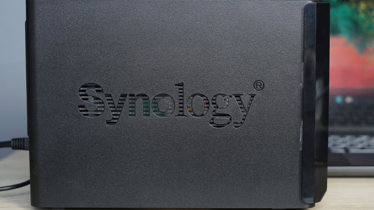 Close up of Synology drive
