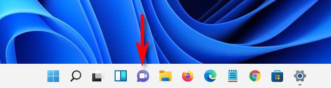 The Windows 11 "Chat" icon seen in the taskbar.
