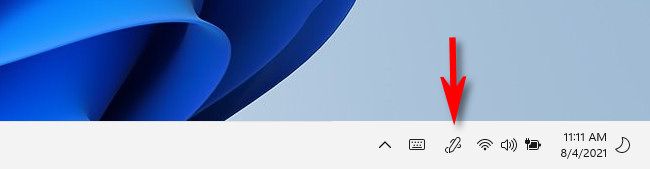 The Windows 11 "Pen Menu" icon seen in the taskbar.