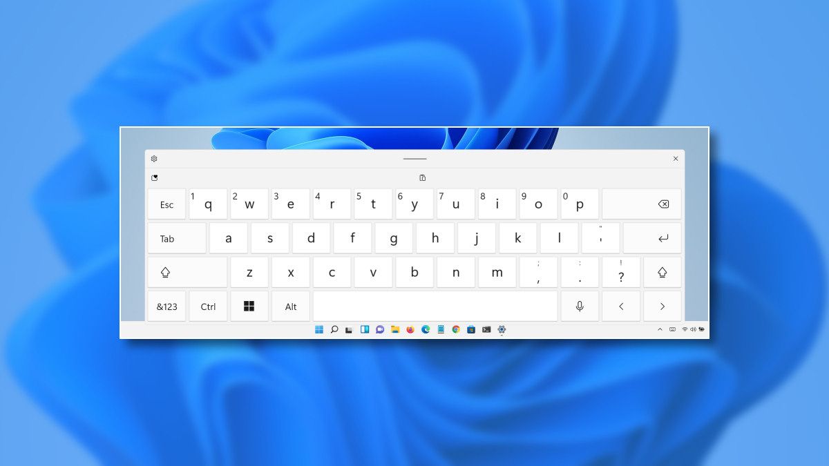 The Windows 11 Touch Keyboard