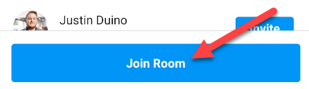 Tap "Join Room."