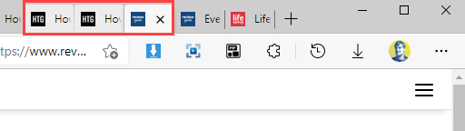 Select multiple tabs.