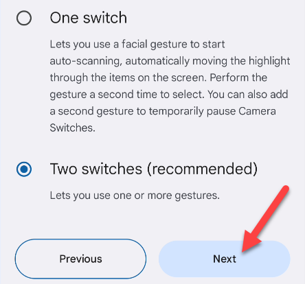 Select "Two Switches."
