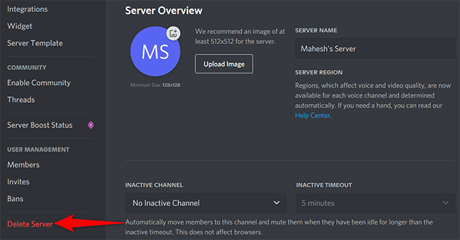 How to Delete a Discord Server