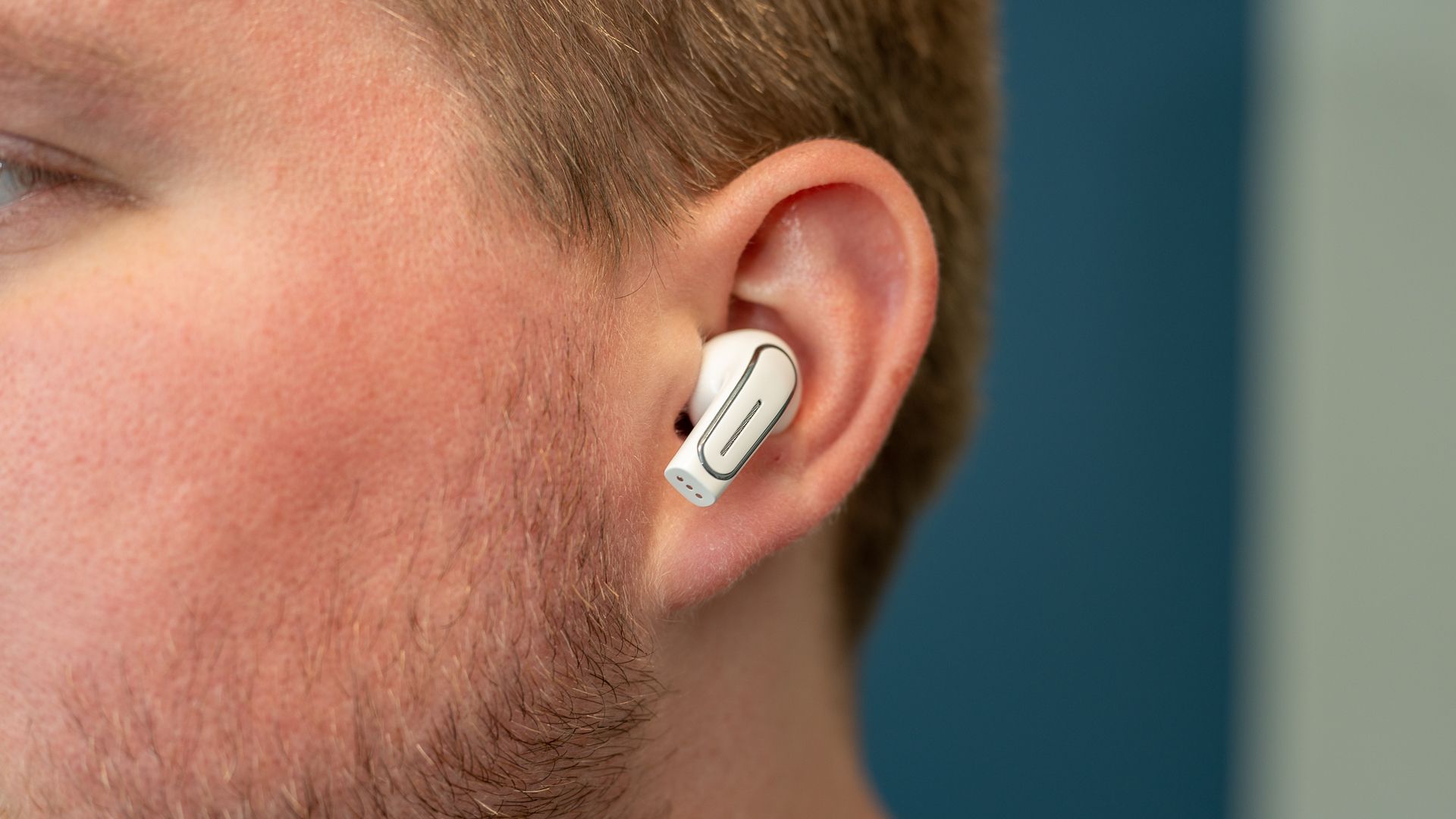 An earbud inside an ear