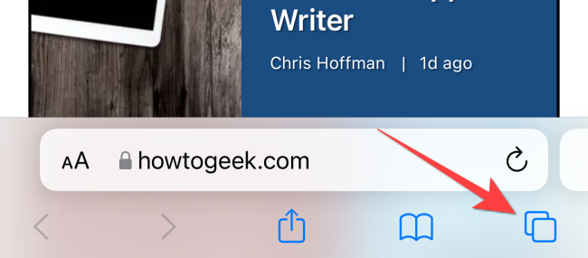 Long-press the "Pages" button to open a menu.