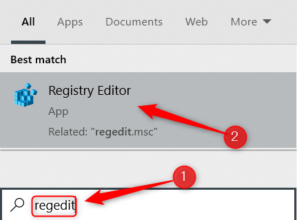 Open the Registry Editor.