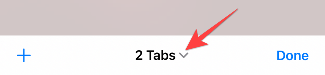 Tap the drop-down next to the "Tab Groups" button.