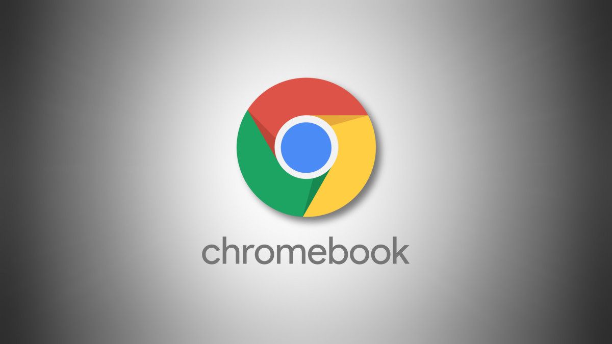 Google Chromebook logo on a grey background