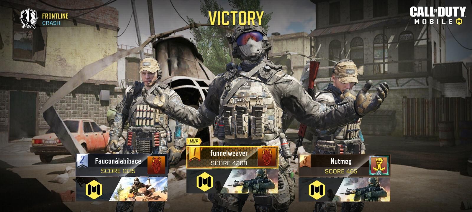 A Call of Duty Mobile screenshot showing VIP for that round