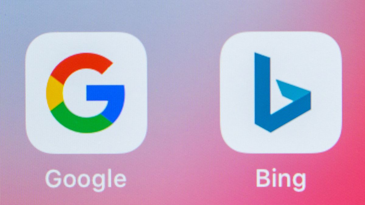 Google and Bing icons