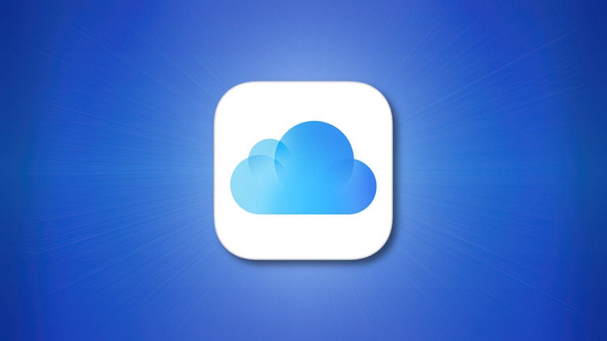 Apple iCloud Logo on blue background