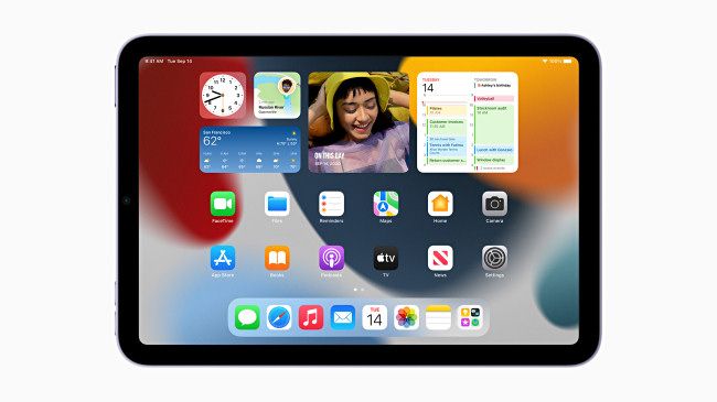 iPad Mini 2021 running iOS 15
