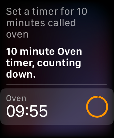 Add Timer to Apple Watch with Siri