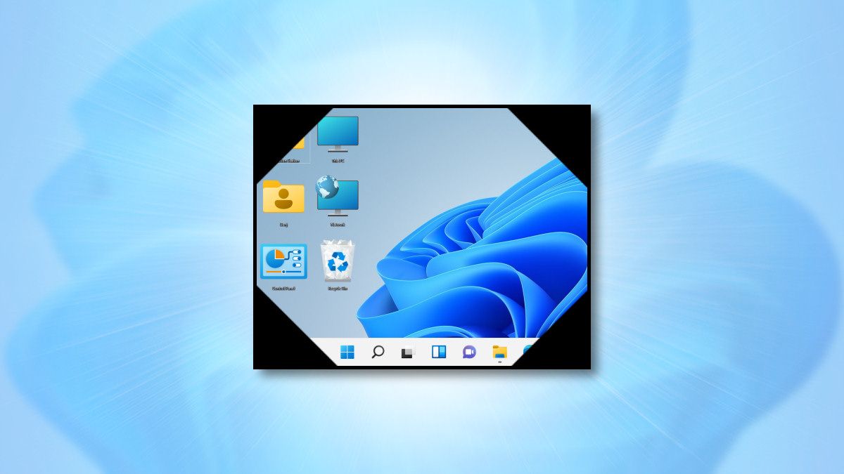 Windows 11 Desktop Thumbnail with Desktop Icons