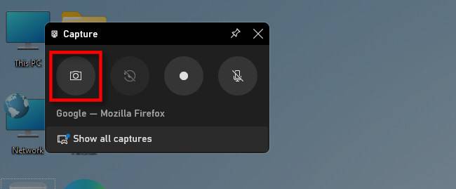 Click the camera icon in the