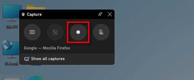 Click the record button in the