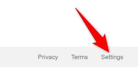 Click "Settings" at the bottom-right corner of Google.