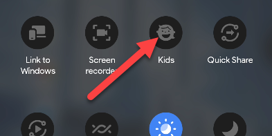 Tap the "Kids" button.