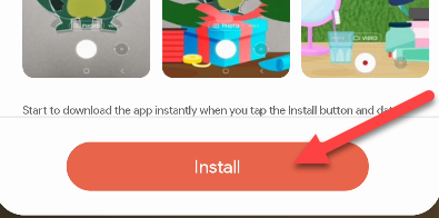Confirm you want to "Install" the app.
