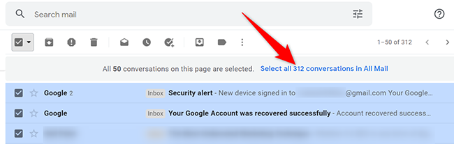 Select all emails in "All Mail" on Gmail.