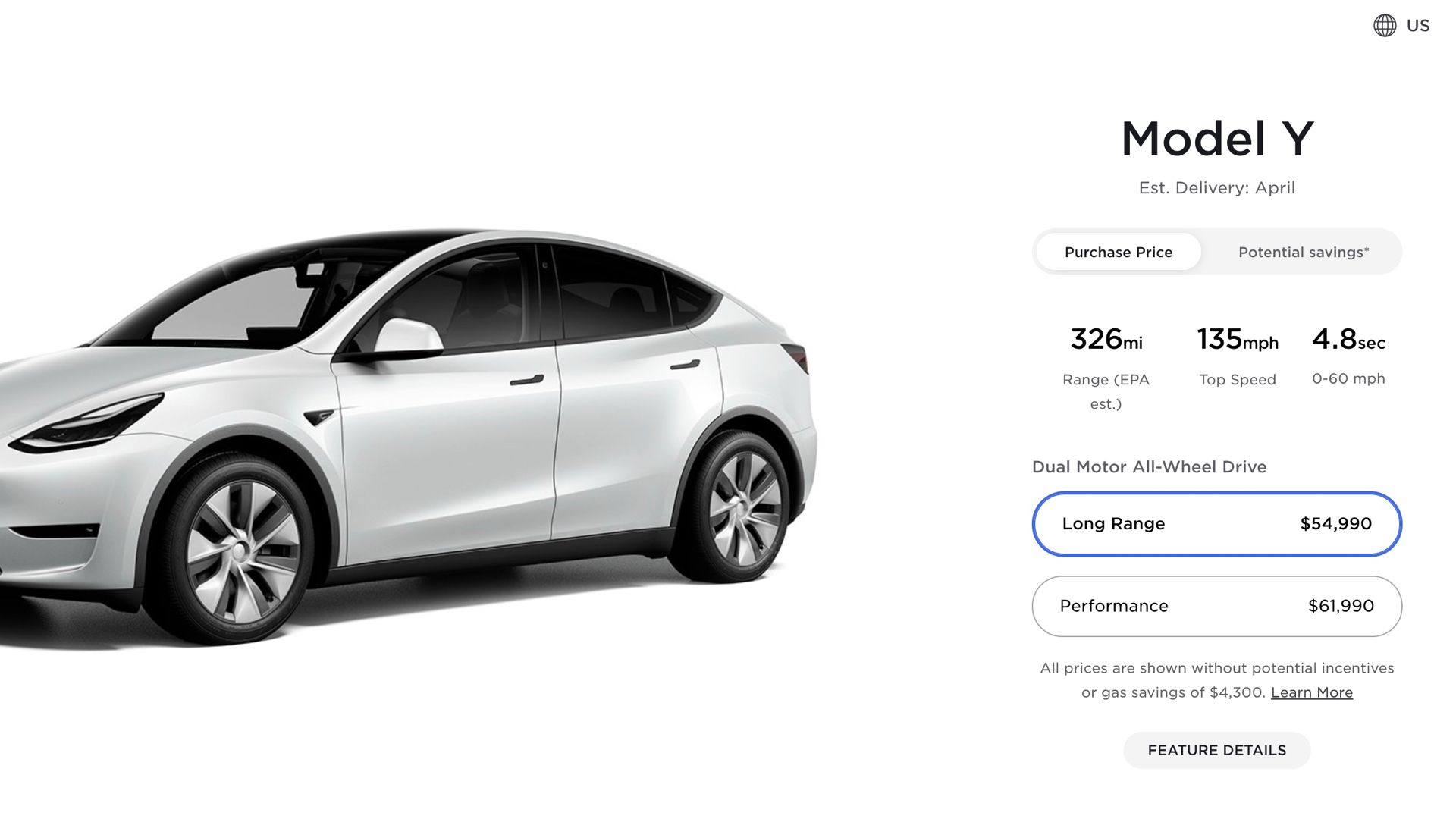 Tesla Model Y New Pricing