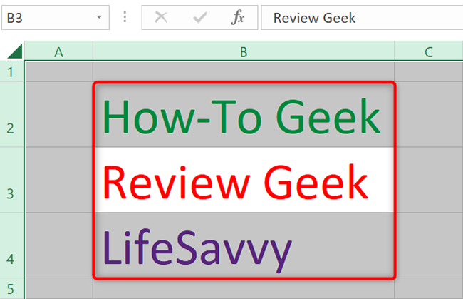 Select all cells in an Excel spreadsheet.